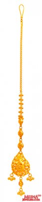 22Kt Gold Fancy Maang Tikka ( Gold Tikka )