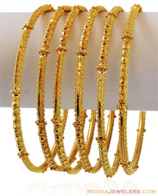 22k Filigree Bangles Set(Set of 6) ( Set of Bangles )