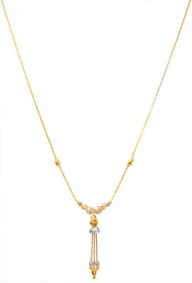 22K Gold Dokia Chain (16inch) ( 22Kt Gold Fancy Chains )