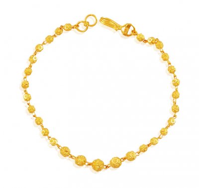 22k Gold Balls Bracelet ( Ladies Bracelets )