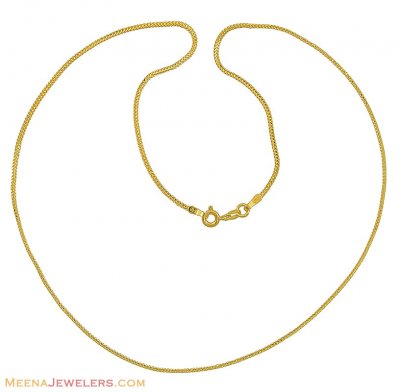 22k Gold Chain (18 Inch) ( Plain Gold Chains )