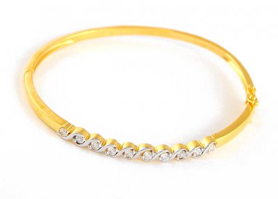 Two Tone Signity Bangle ( Stone Bangles )