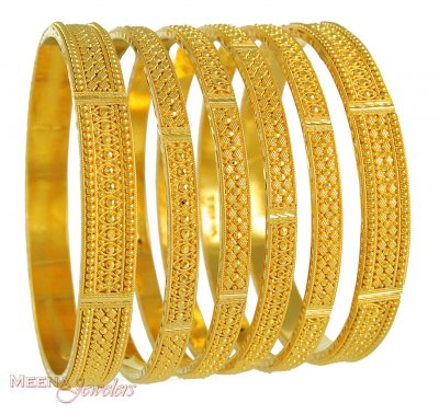 22Kt Gold Bangles ( Set of Bangles )