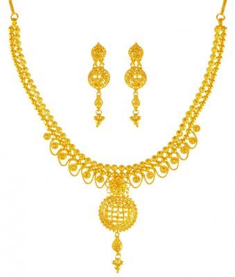  22K Gold Necklace Set ( 22 Kt Gold Sets )