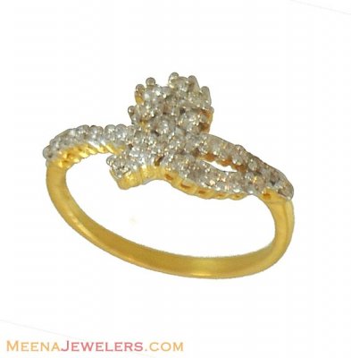 18k Yellow Gold Diamond Ring ( Diamond Rings )