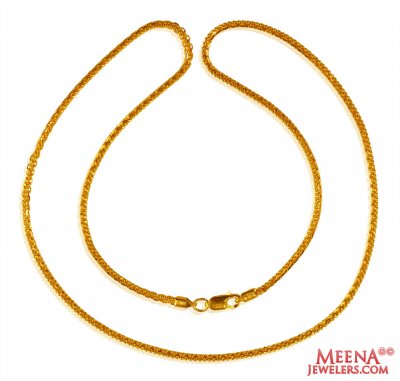 22K Gold Fancy Chain  ( Plain Gold Chains )