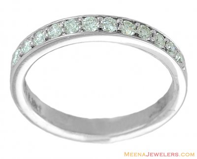 18K White Gold Diamond Band ( Diamond Rings )