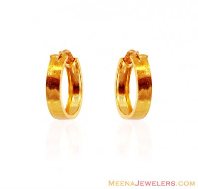 Plain Clip On Earrings 22K ( Clip On Earrings )