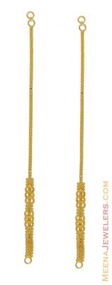 Gold Ear Chain (22 Karat) ( Gold Ear Chains )