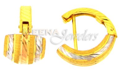 22 Kt Gold Clip On Earrings ( Clip On Earrings )