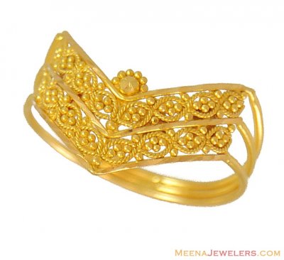 Indian Gold Ring (22 Karat) ( Ladies Gold Ring )