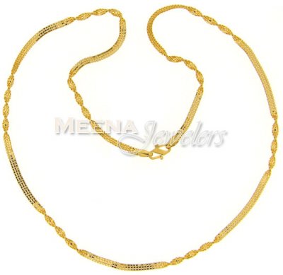 22 Kt Gold Chain ( Plain Gold Chains )