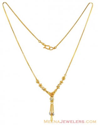 Fancy two tone chain ( 22Kt Gold Fancy Chains )