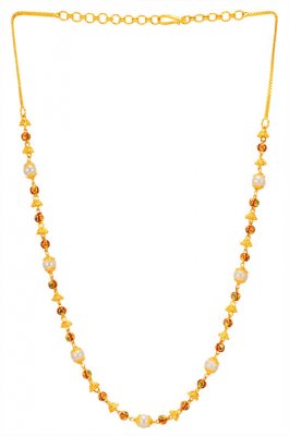 22 Kt Gold Meenakari Chain ( 22Kt Gold Fancy Chains )