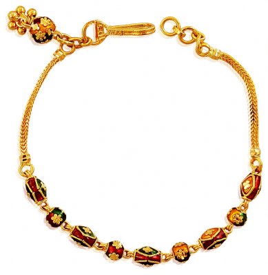 22K Meenakari Bracelet  ( Ladies Bracelets )