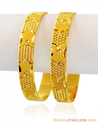 22K Gold Flat Kada (2PC) ( Kadas )