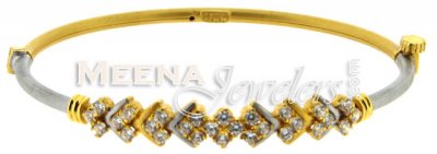 22 Kt Gold Stone Bangle ( Stone Bangles )