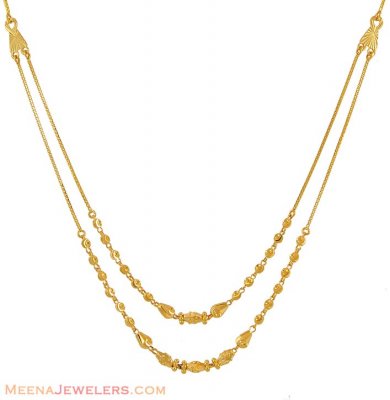 22K Yellow Gold Fancy Chain ( 22Kt Gold Fancy Chains )