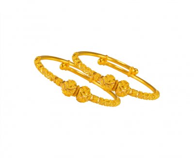 22 Kt Gold Baby Kada ( Baby Bangles )