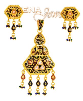 22 Kt Gold Pendant Set ( Gold Pendant Sets )