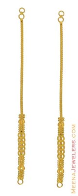 22K Gold Ear Chains ( Gold Ear Chains )