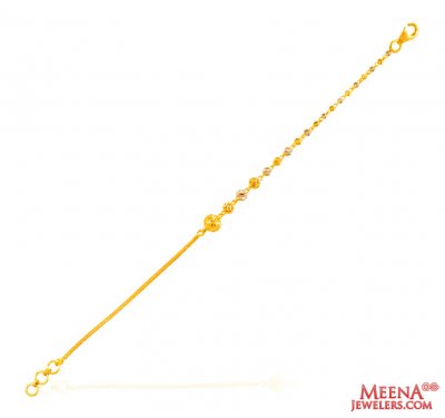 22Kt Gold TwoTone Bracelet  ( Ladies Bracelets )