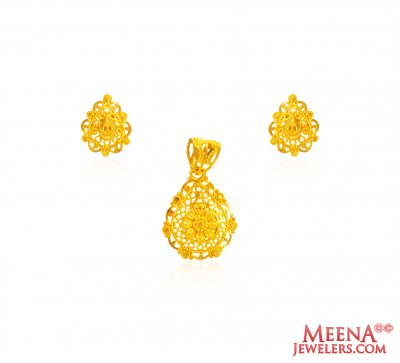 22K Gold Pendant Set ( Gold Pendant Sets )