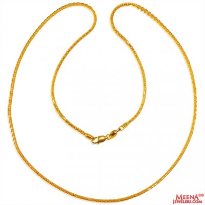 22k  Gold Fancy Chain  ( Plain Gold Chains )