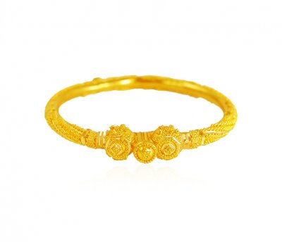 22k Gold Baby Kadas (2 Pc) ( Baby Bangles )