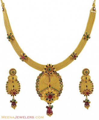 22k Designer Necklace Set ( 22 Kt Gold Sets )