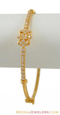 CZ Studded Bangle (22K Gold) ( Stone Bangles )