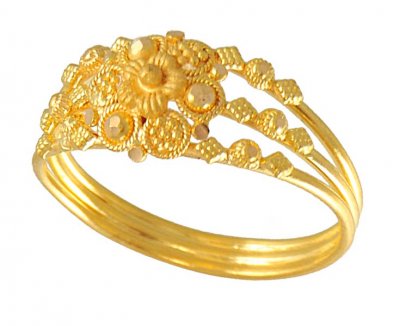 22Karat Gold Filigree Ring ( Ladies Gold Ring )