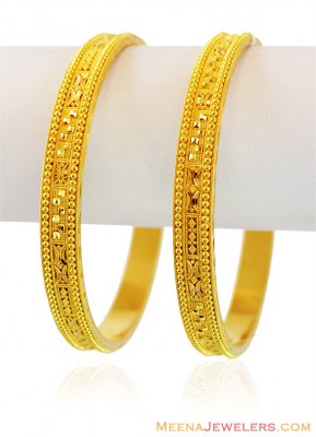 22K Beautiful Gold Kadas (2PC) ( Kadas )