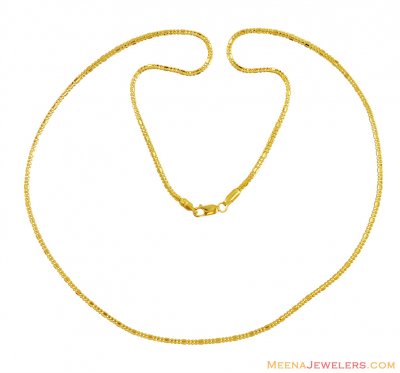Gold Chain 22K (22 Inch) ( Plain Gold Chains )