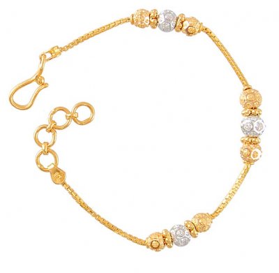 Gold Two Tone Bracelet ( Ladies Bracelets )