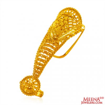 22K Gold Exquisite Long Ring ( Ladies Gold Ring )