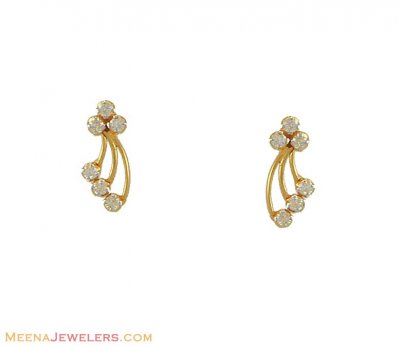 18kt Genuine Diamond Earrings ( Diamond Earrings )