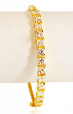 22KT Gold CZ Bangle ( Stone Bangles )