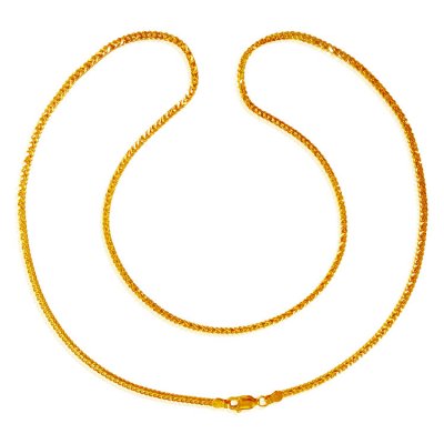 22Kt Gold Box Chain ( Plain Gold Chains )