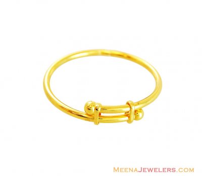 22K Solid Baby Kada Adjustable ( Baby Bangles )