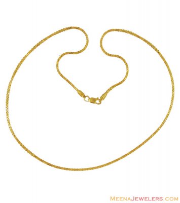 22k Gold Baby Chain ( Plain Gold Chains )