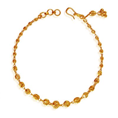 22 Karat Gold Balls Bracelet ( Ladies Bracelets )