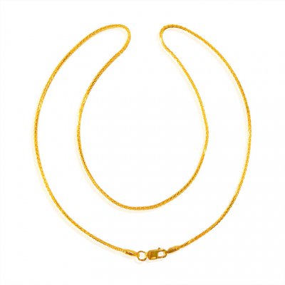 22K Gold fancy chain ( Plain Gold Chains )