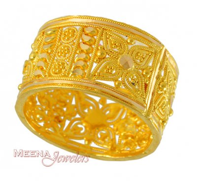 22Kt Gold Wide Band ( Ladies Gold Ring )