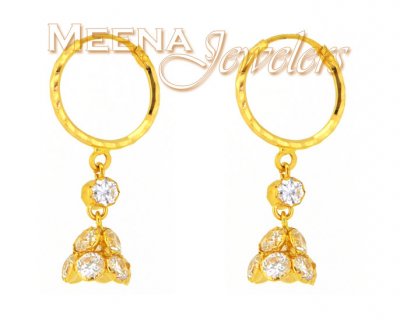 22Kt Gold Hoop Earrings ( Hoop Earrings )