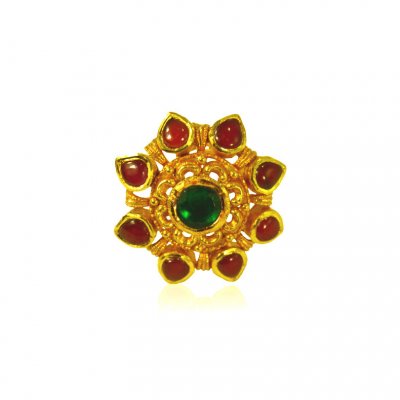 22K Gold Floral Ring ( Ladies Gold Ring )