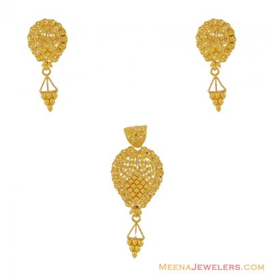 22k Yellow Gold Pendant Sets ( Gold Pendant Sets )