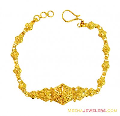 22K Traditional Filigree Bracelet  ( Ladies Bracelets )