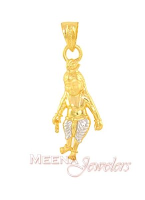 Gold Krishna Pendant ( Ganesh, Laxmi and other God Pendants )