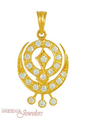 Gold Khanda Pendant ( Khanda Pendants )